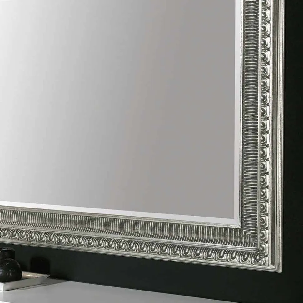 Specchiera da muro legno a mano design moderno made in Italy Claudio