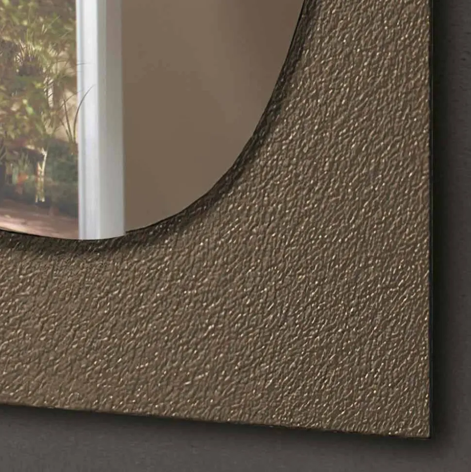 Specchiera da Parete con Cornice in Vetro Forgiato Made in Italy - Maverick