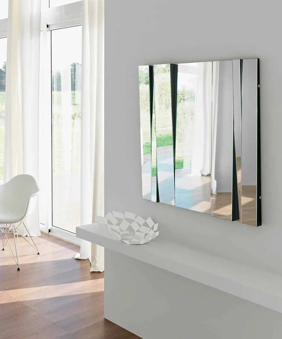 Specchiera da Parete di Design Moderno in Vetro e Metallo Made in Italy – Pallino