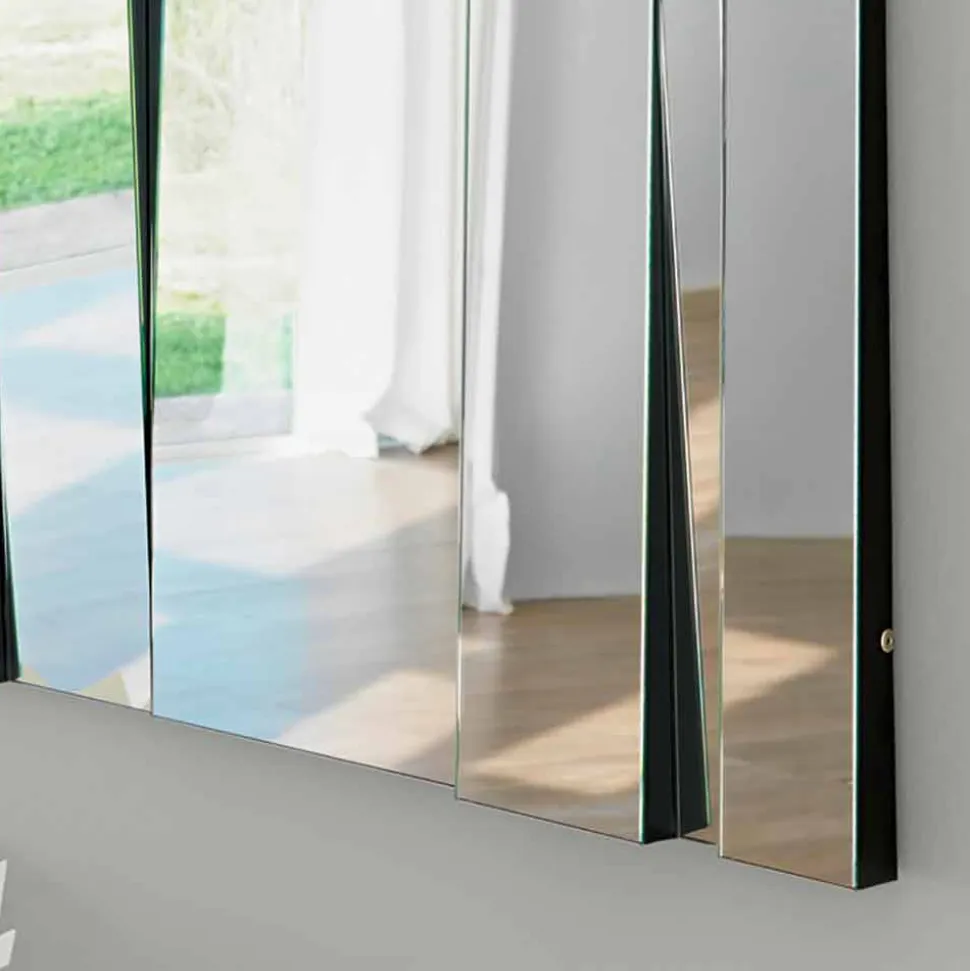 Specchiera da Parete di Design Moderno in Vetro e Metallo Made in Italy – Pallino