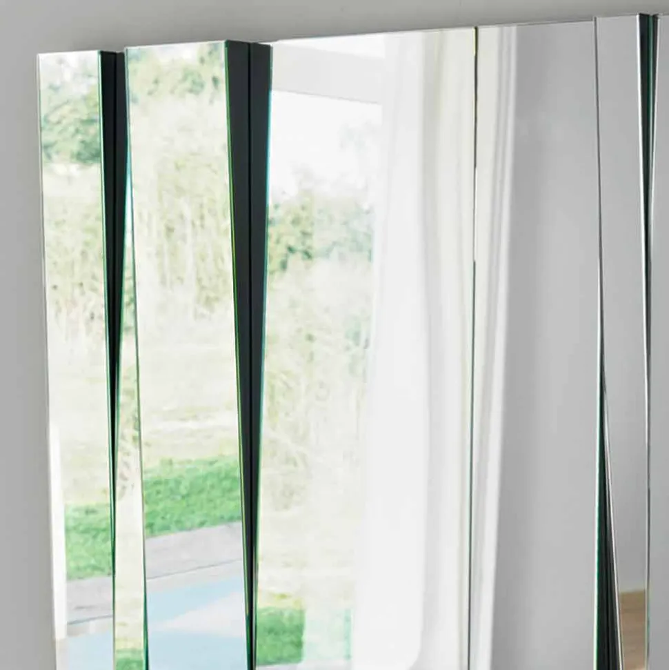 Specchiera da Parete di Design Moderno in Vetro e Metallo Made in Italy – Pallino