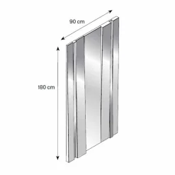 Specchiera da Parete di Design Moderno in Vetro e Metallo Made in Italy – Pallino