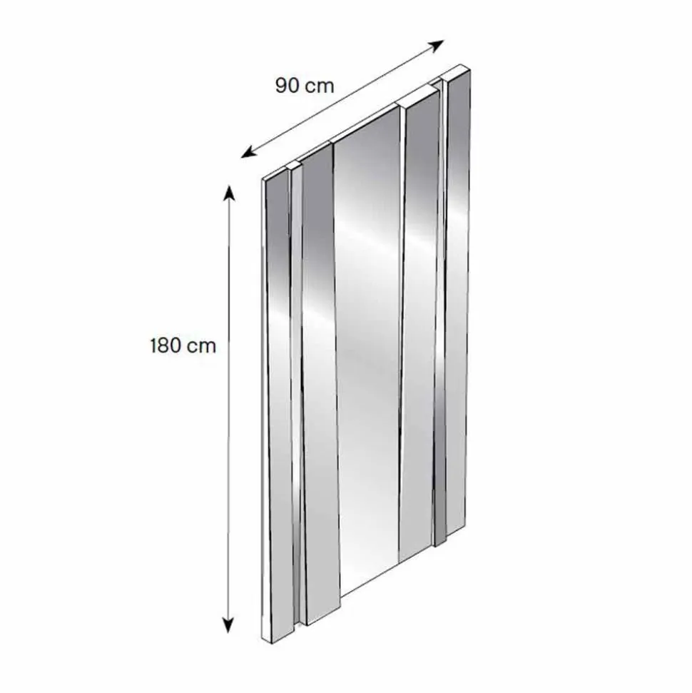 Specchiera da Parete di Design Moderno in Vetro e Metallo Made in Italy – Pallino