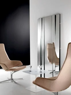 Specchiera da Parete di Design Moderno in Vetro e Metallo Made in Italy – Pallino