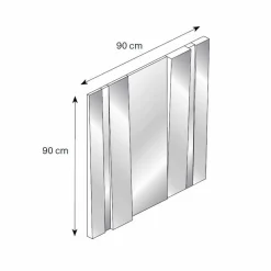 Specchiera da Parete di Design Moderno in Vetro e Metallo Made in Italy – Pallino