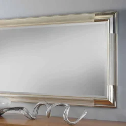 Specchiera da parete in legno moderna fatta in Italia a mano Piera