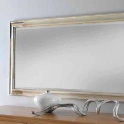 Specchiera da parete in legno moderna fatta in Italia a mano Piera