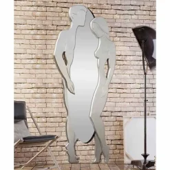 Specchiera da parete in Mdf design moderno Man&Woman sagomata a mano