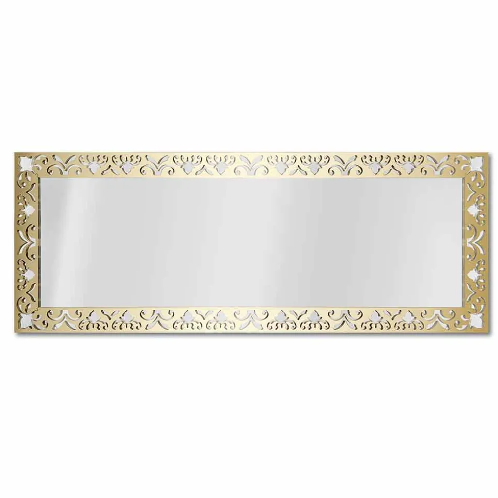 Specchiera da Parete in Plexiglass Oro, Argento o Bronzo con Cornice - Nettare