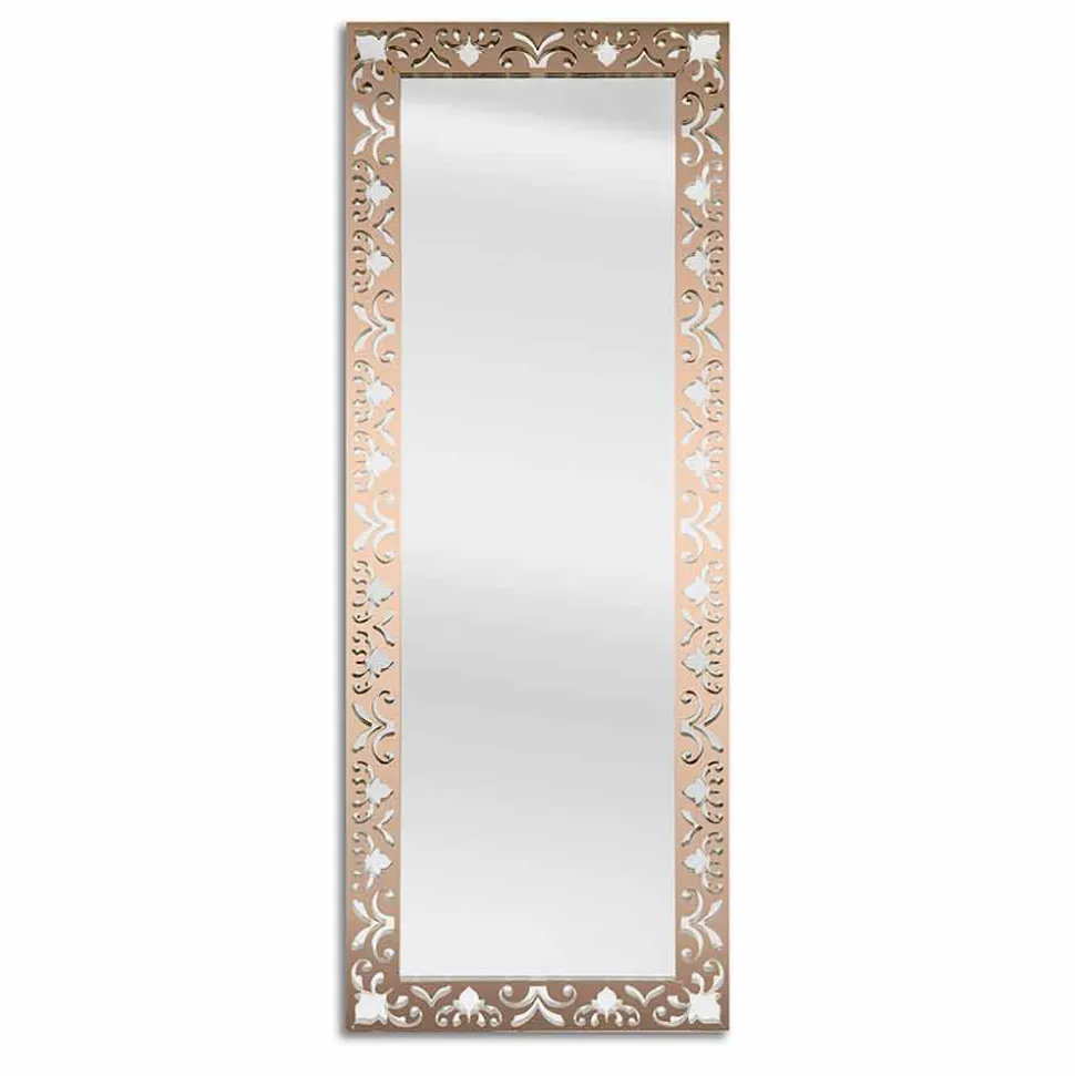 Specchiera da Parete in Plexiglass Oro, Argento o Bronzo con Cornice - Nettare