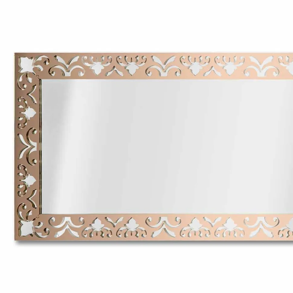 Specchiera da Parete in Plexiglass Oro, Argento o Bronzo con Cornice - Nettare