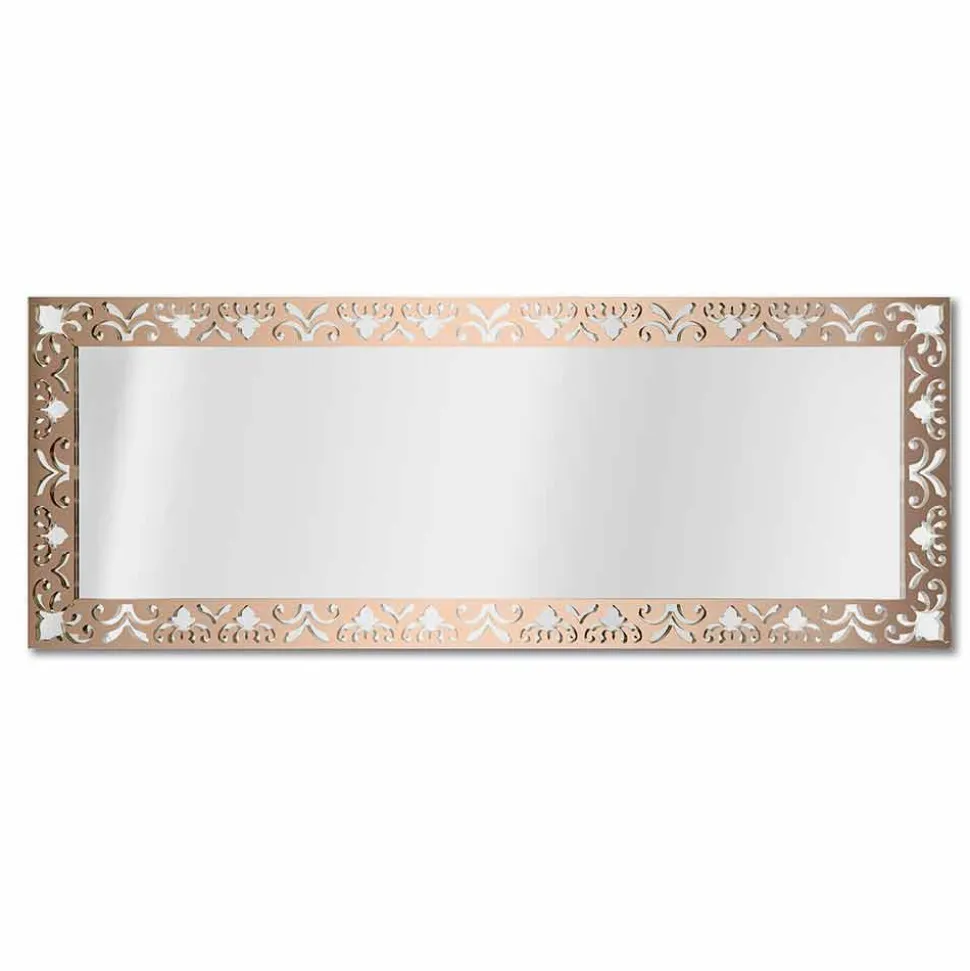 Specchiera da Parete in Plexiglass Oro, Argento o Bronzo con Cornice - Nettare