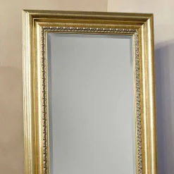 Specchiera da terra legno con piedistallo a mano made Italy Leonardo