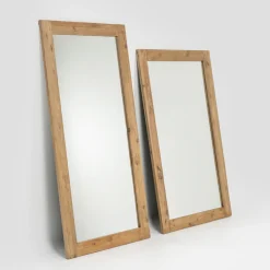 Specchiera in Legno di Pino Naturale Invecchiato Spazzolato - Acerno