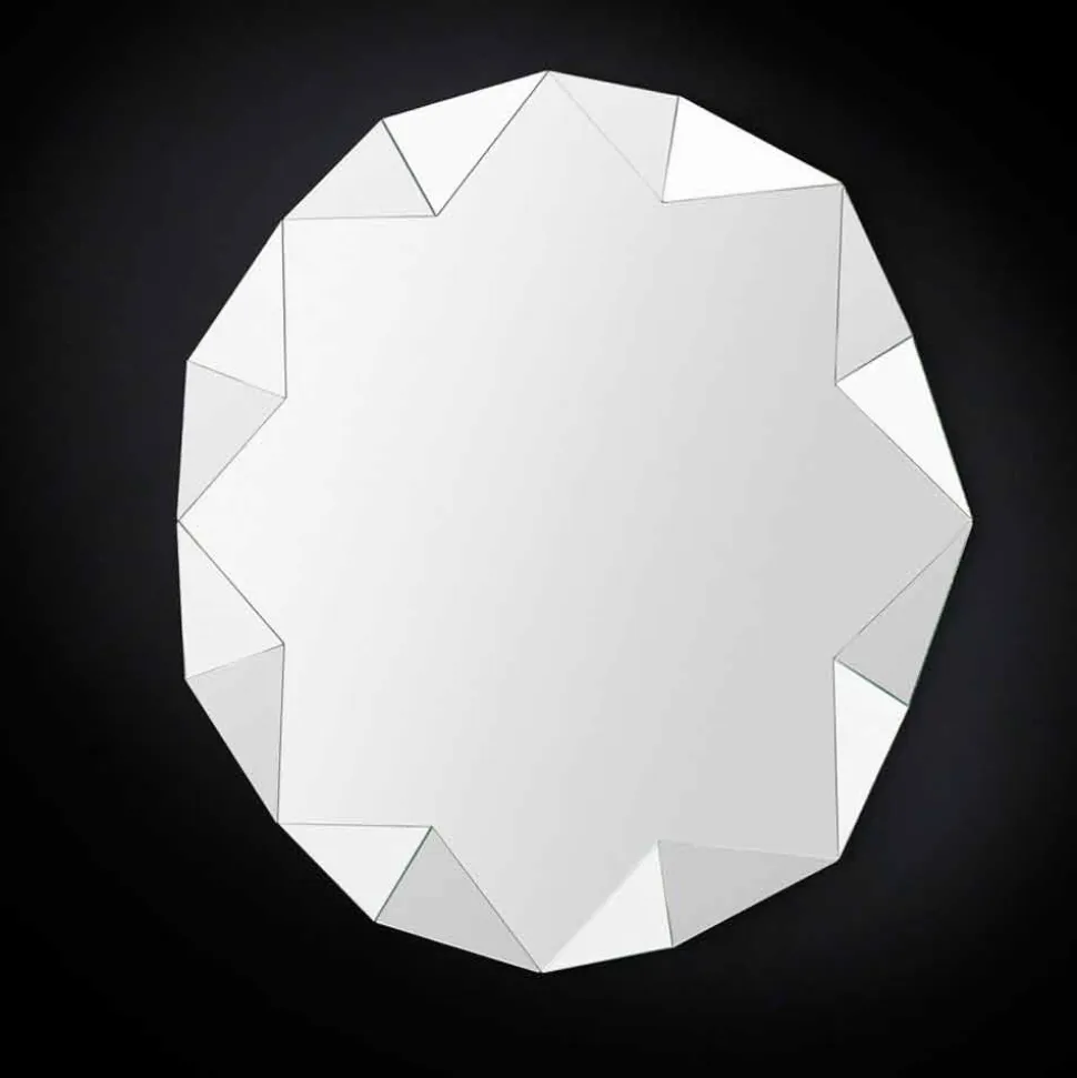 Specchiera moderna a muro dal design tridimensionale Diamond