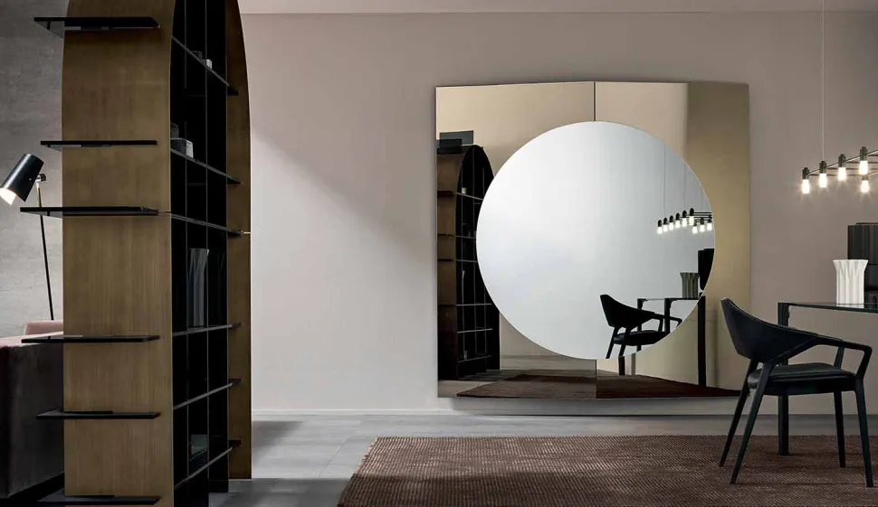 Specchiera Muro di Design Moderno Composta da 3 Pannelli Made in Italy – Bristol