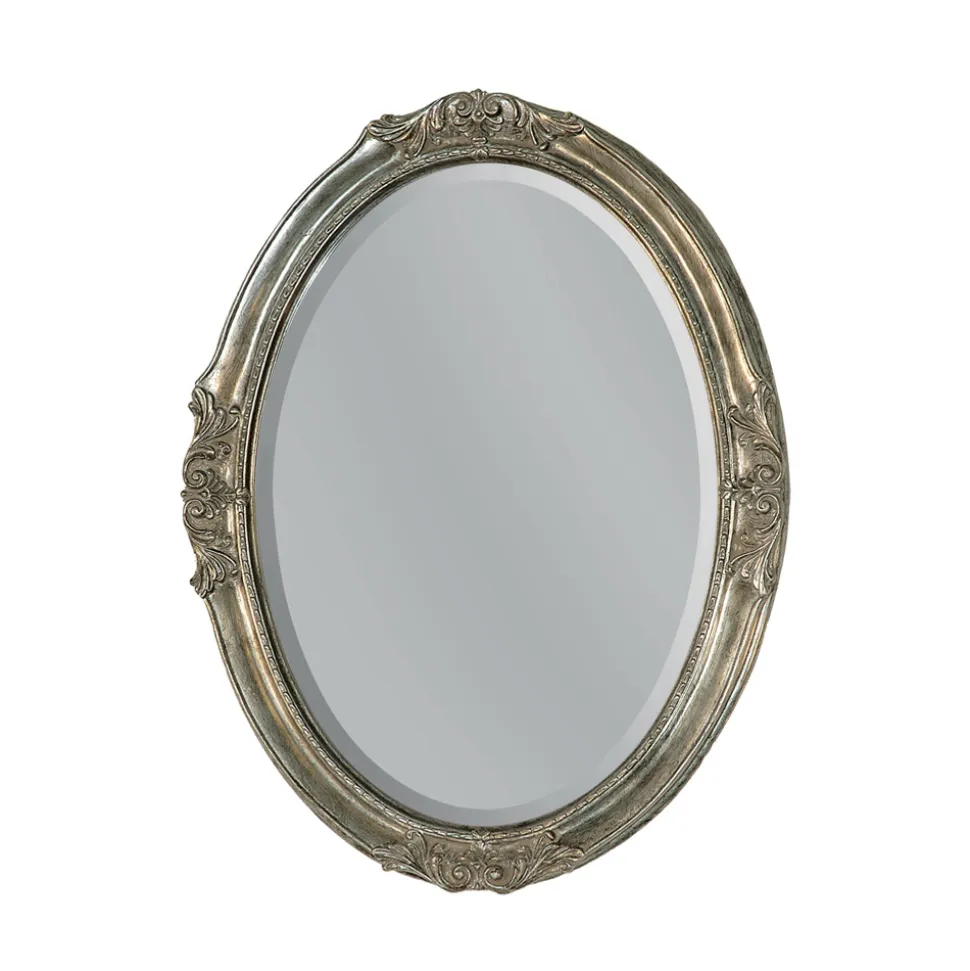 Specchiera Ovale con Specchio Molato Made in Italy - Avus