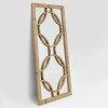 Specchiera 156x83 cm in Legno di Pino Naturale Invecchiato - Agosta