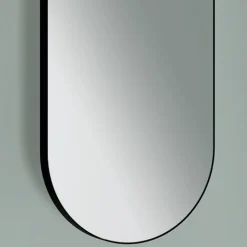 Specchio Appeso in Metallo con Luce Opzionale Made in Italy - Amadeus