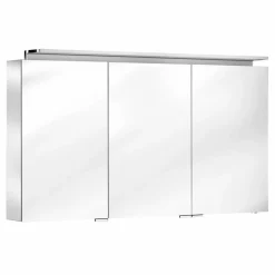 Specchio Bagno con Contenitore da Parete a 3 Ante con Ripiani Interni - Bramo