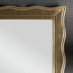 Specchio Classico con Cornice Oro Rettangolare Made in Italy - Florence