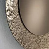 Specchio con Cornice in Vetro Martellato Retroargentato Made in italy - Basilia
