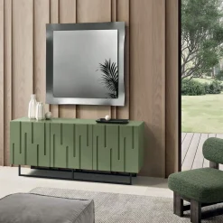 Specchio con Cornice Sagomata Disponibile in 3 Misure e 2 Colori - Carolina