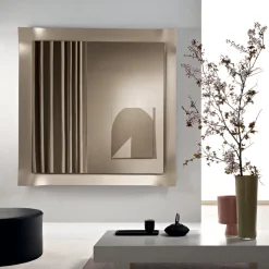 Specchio con Cornice Sagomata Disponibile in 3 Misure e 2 Colori - Carolina