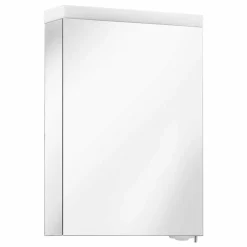 Specchio Contenitore con Anta Battente e Illuminazione LED, Alta Qualità - Alfio