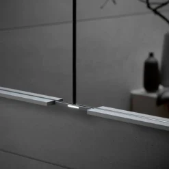 Specchio Contenitore da Parete in Alluminio con Illuminazione LED - Demon