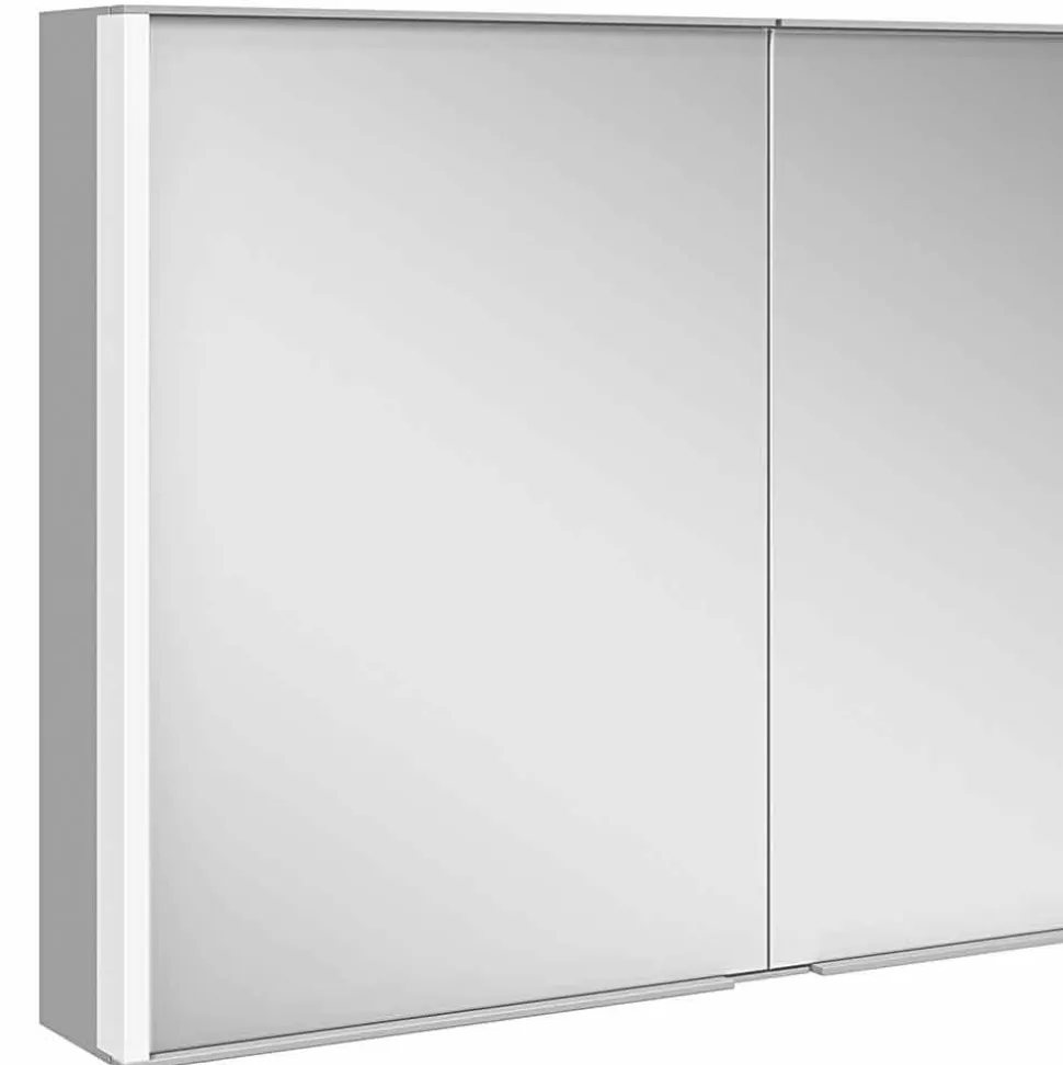 Specchio Contenitore da Parete in Alluminio con Illuminazione LED - Demon