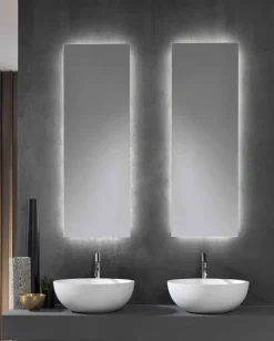 Specchio da Muro con Retroilluminazione LED sui 4 Lati Made in Italy - Romio