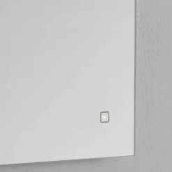 Specchio da Muro Moderno con Luce LED e Telaio in Acciaio Made in Italy - Yutta