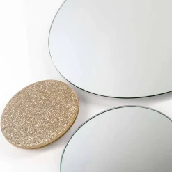 Specchio da muro rotondo di design modeno fatto in Italia ADDO