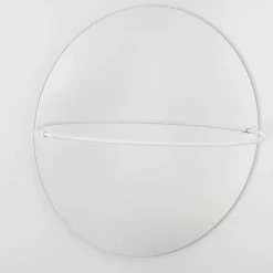Specchio da Parete con Appendiabiti in Acciaio Moderno Made in Italy - Chioccia