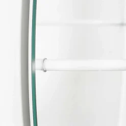 Specchio da Parete con Appendiabiti in Acciaio Moderno Made in Italy - Chioccia