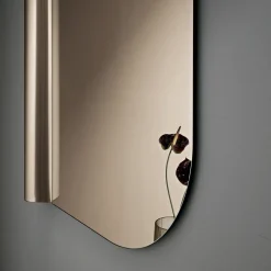 Specchio da Parete con Onda a Lato Made in Italy - Beniamina