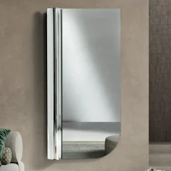 Specchio da Parete con Onda a Lato Made in Italy - Beniamina