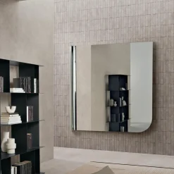 Specchio da Parete con Onda a Lato Made in Italy - Beniamina
