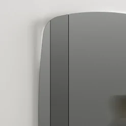 Specchio da Parete con Struttura in Legno Verniciato Nero Made in Italy - Arya