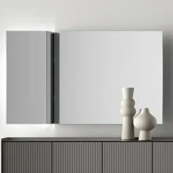 Specchio da Parete con Taglio Laterale a V Made in Italy - Spirit