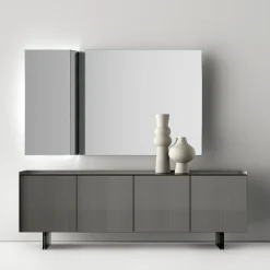 Specchio da Parete con Taglio Laterale a V Made in Italy - Spirit