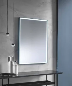 Specchio da Parete con Telaio in Alluminio e Luce LED Made in Italy - Chik