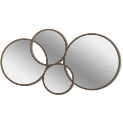 Specchio da Parete Design Moderno a Forma di Anelli Cornice Colorata - Sintesi