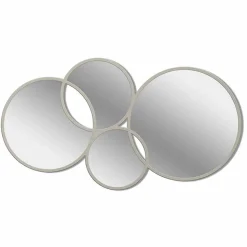 Specchio da Parete Design Moderno a Forma di Anelli Cornice Colorata - Sintesi