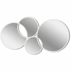 Specchio da Parete Design Moderno a Forma di Anelli Cornice Colorata - Sintesi
