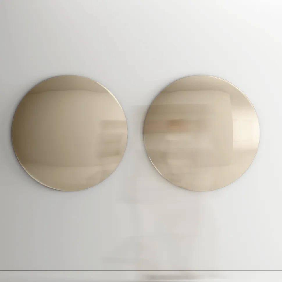 Specchio da Parete in Vetro Curvo Convesso in Diverse Finiture - Luce