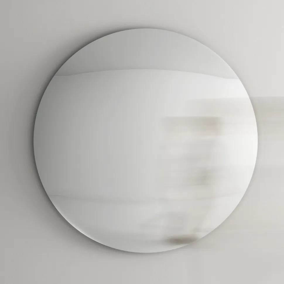 Specchio da Parete in Vetro Curvo Convesso in Diverse Finiture - Luce