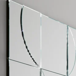 Specchio da Parete Modulare con Struttura in Legno Made in Italy - Saetta