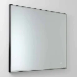 Specchio da Parete Quadrato con LED in Vetro Satinato Made in Italy - Mirro
